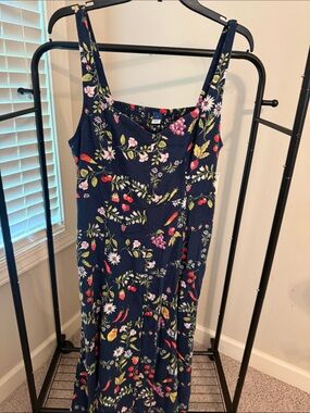 NWT Old Navy Floral Sundress with Fruit & Floral Print